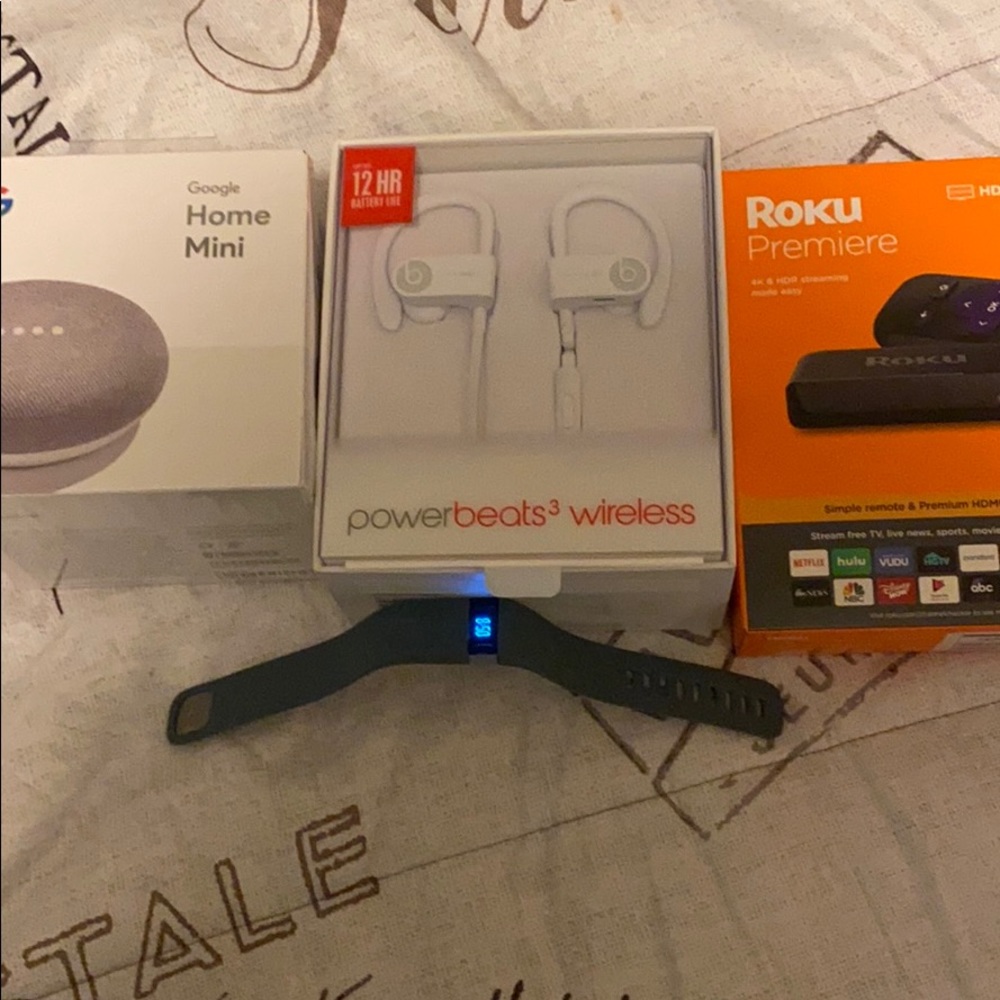 Google home ear buds fit bit roku